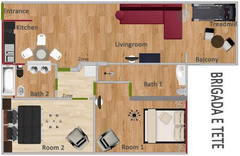 Tiranatop Suites Værelse billede
